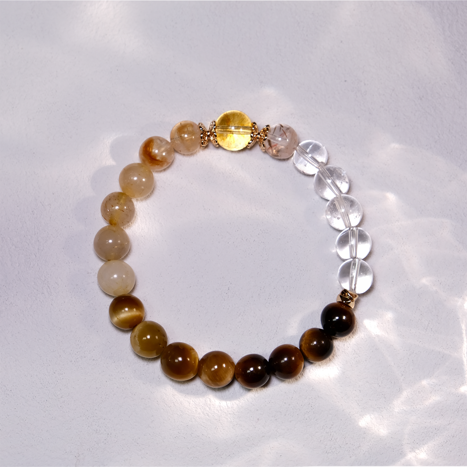 Pure Light Harmony with Clear Quartz  Bracelet